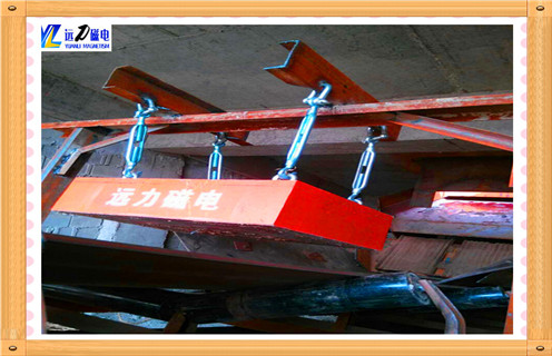 懸掛式永磁除鐵器，懸掛式永磁除鐵器的工作溫度知識參數_內部磁塊安裝方法_懸掛式永磁除鐵器的工作溫度型號價格 