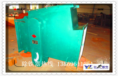 管道自卸式除鐵器，山東管道自卸式除鐵器_遠力江西風送管道除鐵器應用安裝示意圖型12000高斯_可定制工作原理